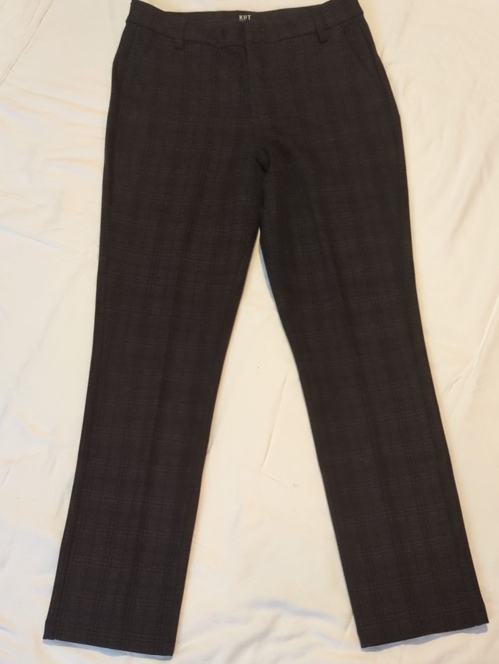 Kut from the Kloth Brown Plaid Women's Dress Pants - Subtle Plaid